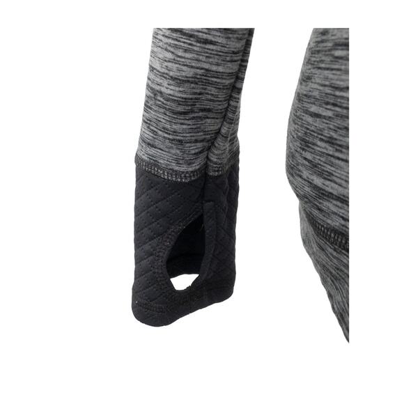 Eddie Bauer Gray Mock-Neck 1/4 Side Zip Pullover w/ Thumbholes M - Picture 7 of 15